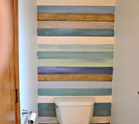s 31 coastal decor ideas perfect for your home, Build A Coastal Colored Planked Wall