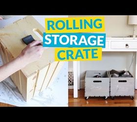 10 clever crafty ways to transform crates, Screw On Wheels For Mobile Storage