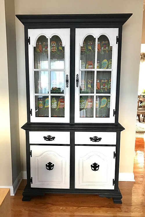 vintage harry potter inspired owls buffet hutch
