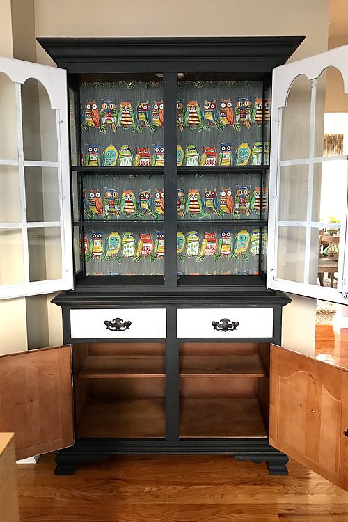 vintage harry potter inspired owls buffet hutch