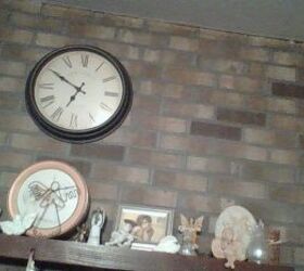 q how can i change the outdated look of my brick fireplace