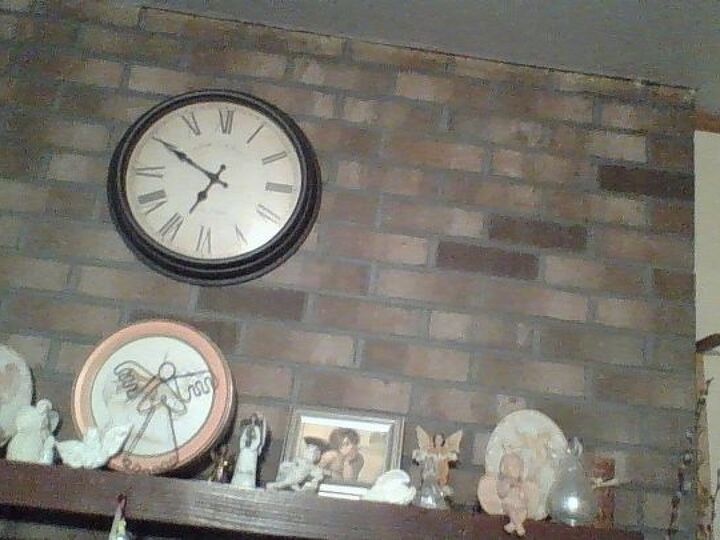 q how can i change the outdated look of my brick fireplace