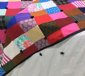 quilt from sewing project swatches