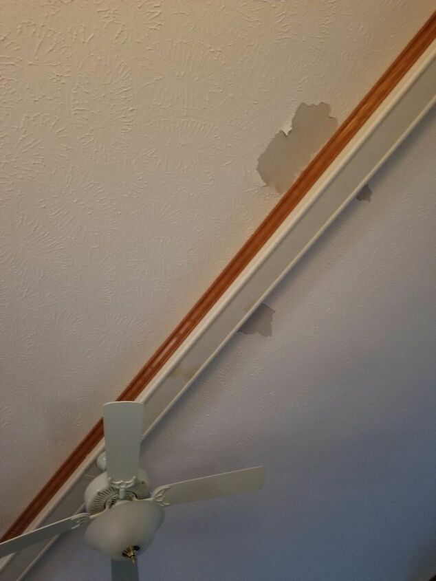 the ceiling material is flaking