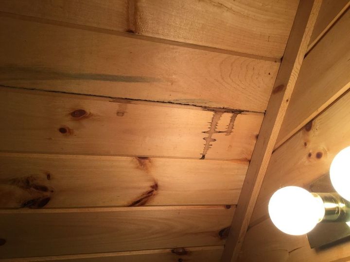 q how can i clean flying squirrels urine off wood ceiling