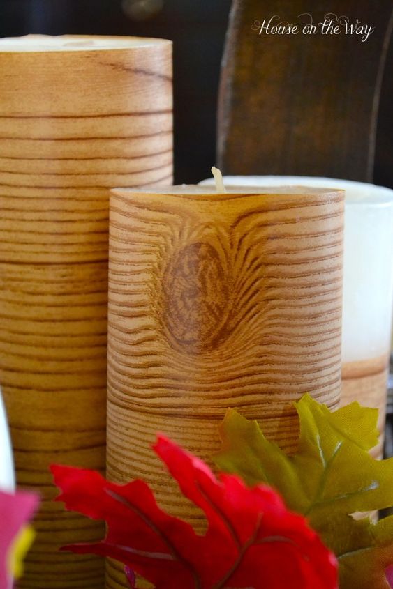 s 31 astounding things you didn t know you could do with contact paper, Get some chic and classy faux birch candles