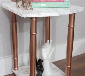 s 31 astounding things you didn t know you could do with contact paper, Turn your old side table into a chic stand