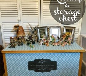 s 31 astounding things you didn t know you could do with contact paper, Revamp a dull storage chest
