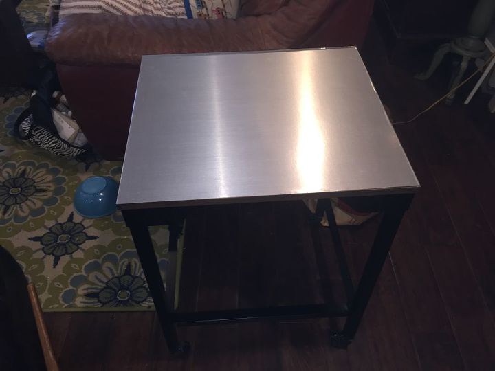 s 31 astounding things you didn t know you could do with contact paper, Or turn a wooden table into a sleek metal one
