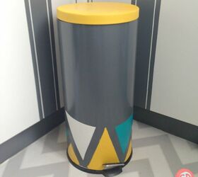 s 31 astounding things you didn t know you could do with contact paper, Give your trash can a makeover
