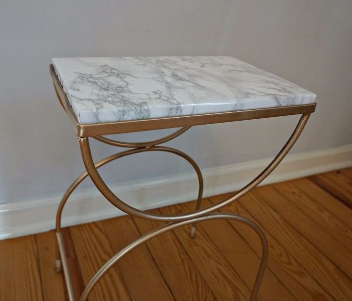 s 31 astounding things you didn t know you could do with contact paper, Glam up a thrift store stand