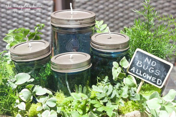 s 15 super affordable ways to decorate for any season, Make A Citronella Centerpiece For Summertime