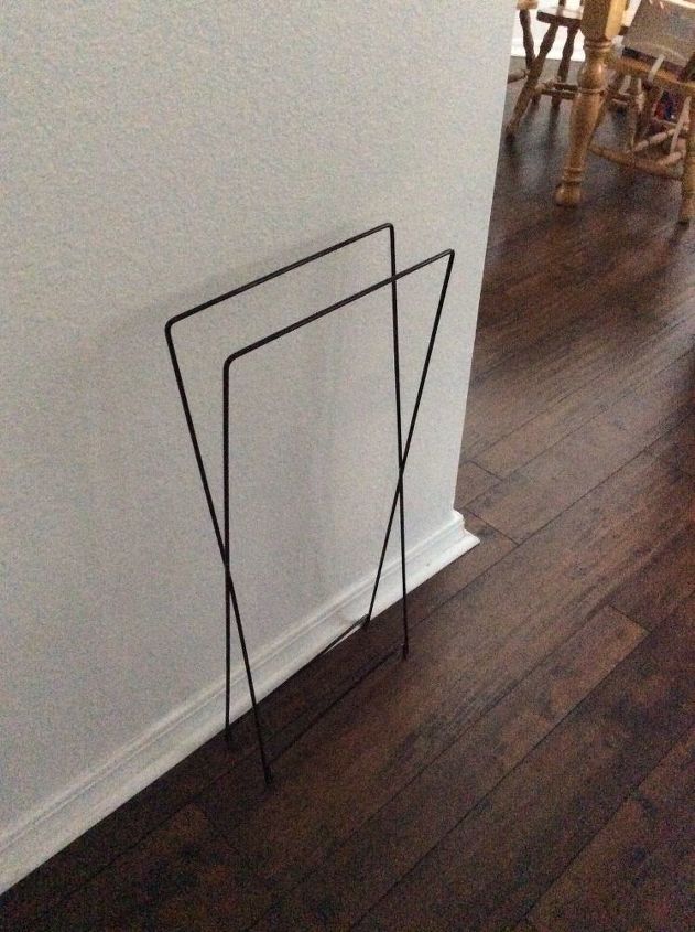 q how can i reuse repurpose this metal frame from an old clothes hamper
