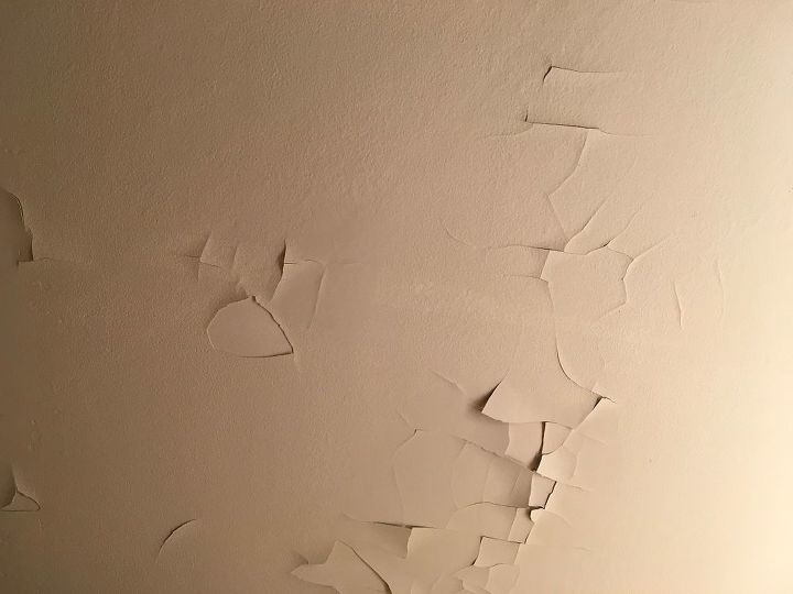 q ceiling in main bathroom no longer holds paint w o it peeling