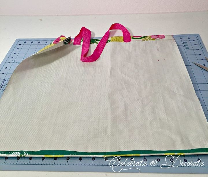 diy placemats from shopping bags