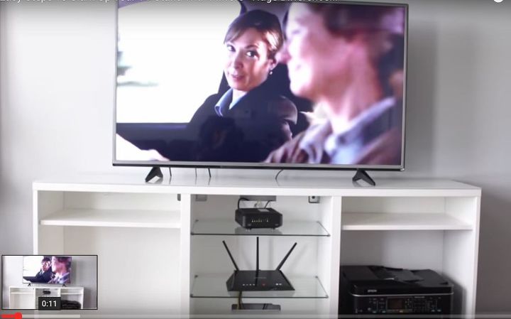 easy steps to glam up your tv stand with mirrors huge difference