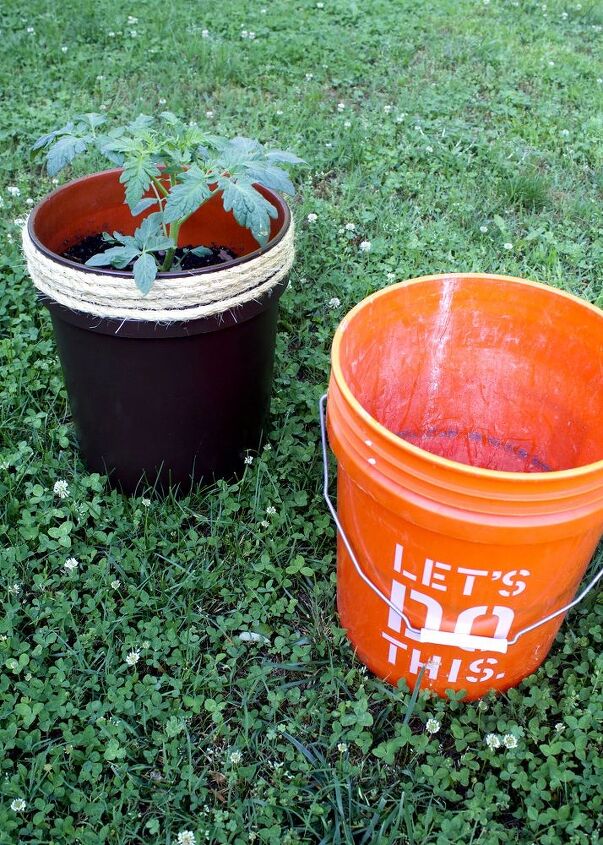 How Much Soil To Fill A 5 Gallon Bucket Transform a 5 Gallon Bucket Into a Tomato Planter | Hometalk
