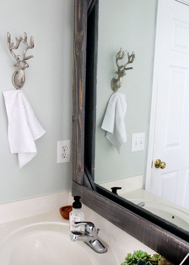 Diy Rustic Wood Mirror Frame Hometalk Diy Rustic Wood Mirror Frame