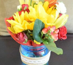 mason jar bouquet
