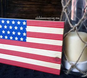 31 unusual flag ideas that actually look amazing, Use washi tape on a wooden board