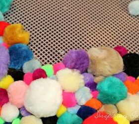 how to make a pom pom rug