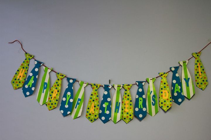 s heartwarming diy gifts ideas for your dad on his big day, Make A Garland Of Snazzy Colored Ties
