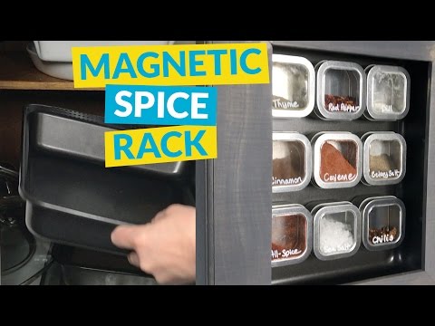 s 10 surprising ways to repurpose those baking pans you have, Get Spices In Order With A Magnetic Rack
