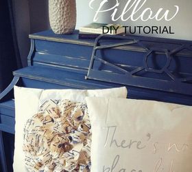 diy flower fabric pillow