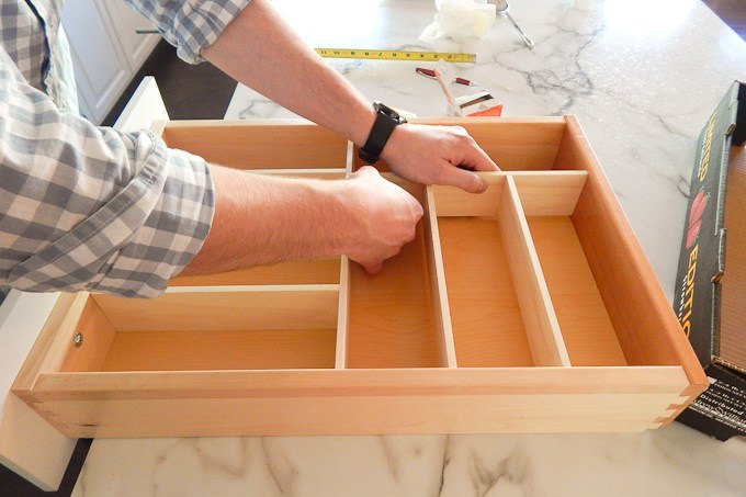 diy custom wooden drawer organizers