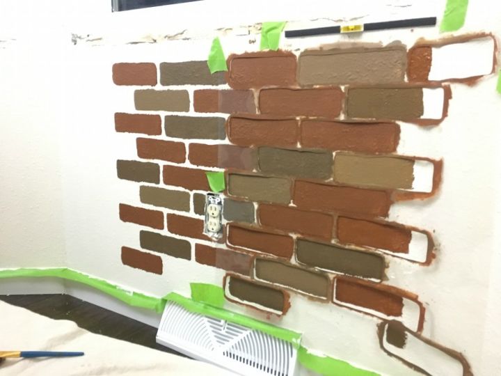 How To Install Brick Wall Credainatcon How To Diy A Faux Brick Wall The Easy Way Hometalk