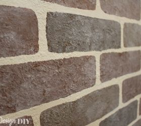 how to diy a faux brick wall the easy way