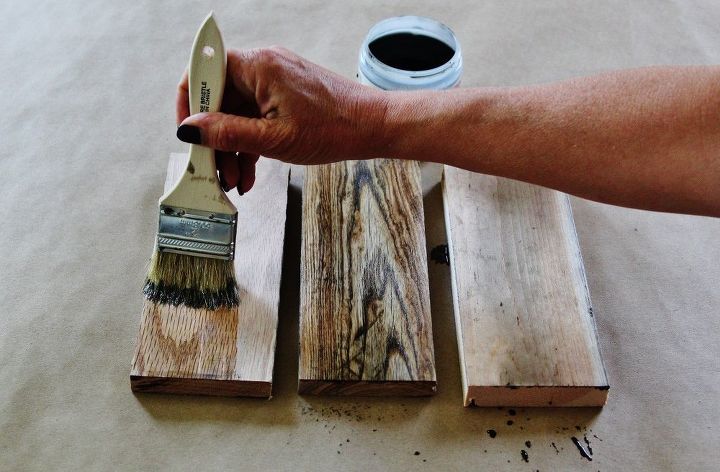 how to make brand new wood look weathered in minutes