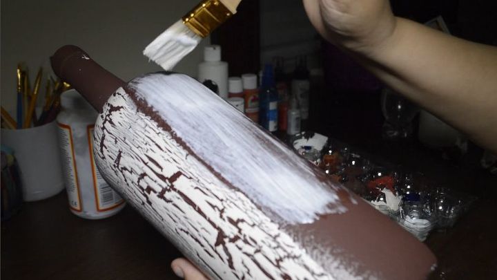 diy decoupage and crackle using elmer s glue