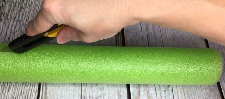 Pool Noodle "Stone" Column Hometalk