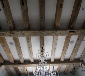 how to distress and finish wood beams in 3 steps