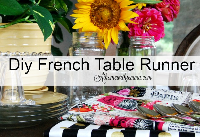 un dulce camino de mesa de inspiracin francesa