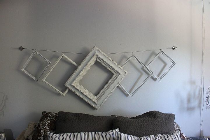 23 surprising uses for curtain rings, Make an easy designer headboard with frames
