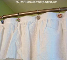 23 surprising uses for curtain rings, Add vintage bling to your shower hooks