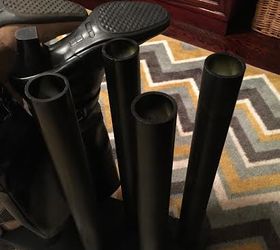 32 space saving storage ideas that ll keep your home organized, Line up your boots on PVC pipes