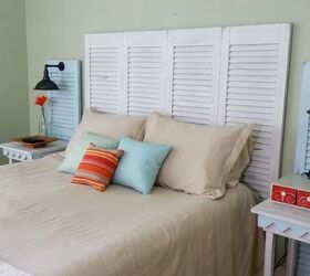 30 stylish update ideas you ll want to use for your bedroom, Use shutters to add instant rusticity
