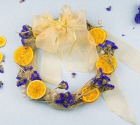 s 31 fabulous wreath ideas that will make your neighbors smile, Replace Fake Flowers With Dried Flowers