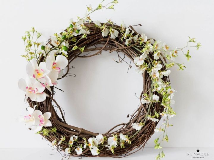 s 31 fabulous wreath ideas that will make your neighbors smile, Create a tropical grapevine based wreath