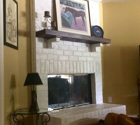 super simple fireplace makeover