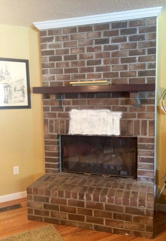 super simple fireplace makeover