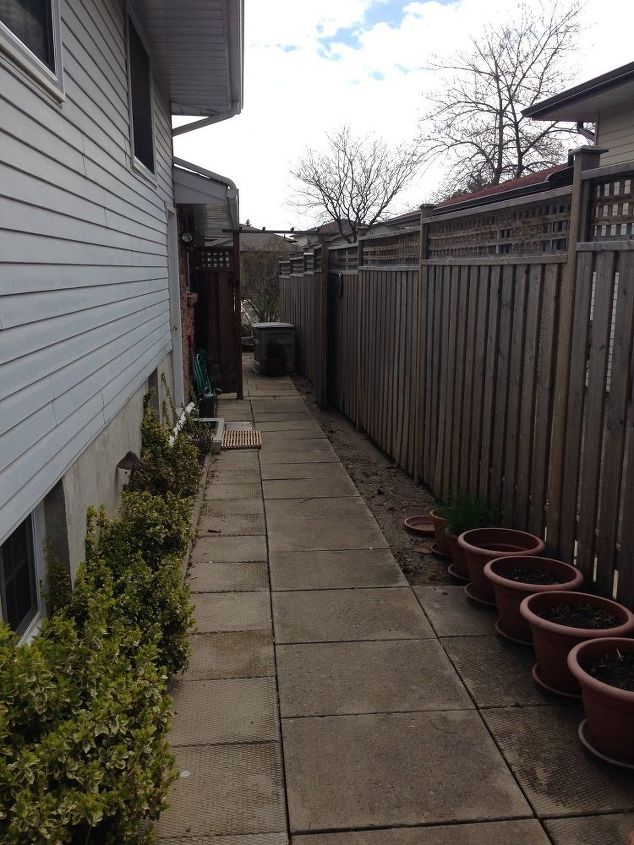 q reconstructing a 60 ft walkway up the side of a house