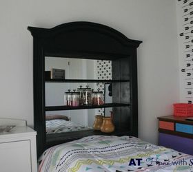 31 amazing furniture flips you have to see to believe, Vanity Mirror Turned Double Duty Headboard