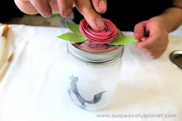 30 great mason jar ideas you have to try, Stunning Woodland Lamp Craft