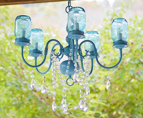 30 great mason jar ideas you have to try, Breathtaking Boho Chic Chandelier