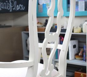 queen anne chair gets a shabby chic makeover