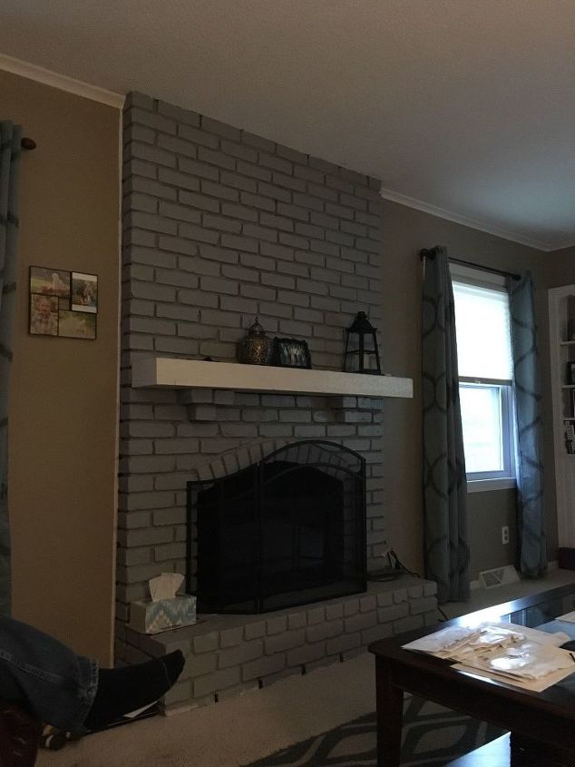 q i painted my brick fireplace and need some ideas of what to do next
